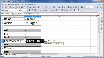CAT 12 Spreadsheets OpenOffice - 5 Text Functions
