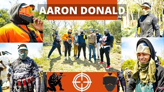 Aaron Donald TERRORIZES College Athletes Paintballing