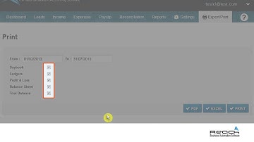 How to export reports into PDF, Excel Sheet?