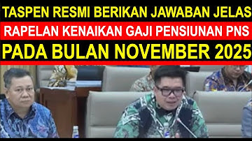 Breaking news Oktober 2025 Taspen resmi jawab rapelan kenaikan gaji pensiunan PNS November 2025