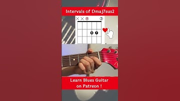 How to play Dmaj7sus2 (aka A/D) #shorts #bluesriffs #guitarchords