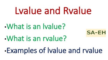 Lvalue and Rvalue | Lvalue and Rvalue in Python | CBSE Python | Lvalue and Rvalue with Examples
