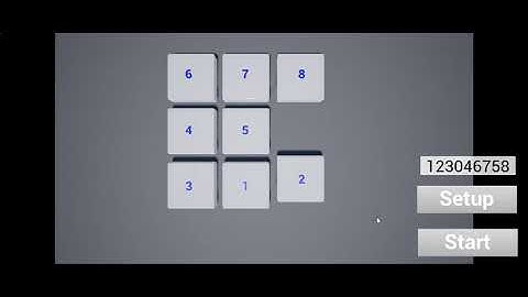 8Puzzle Solution with UE4