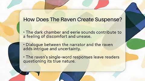 How Does The Raven Create Suspense? - Tales And Texts