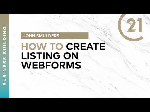 How To Create Listing On Webforms