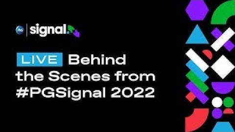 #PGSignal 2022: Tune in to #PGSignal 7/13 at 9 AM ET