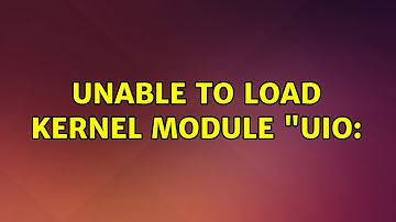 Ubuntu: Unable to load Kernel module "uio: