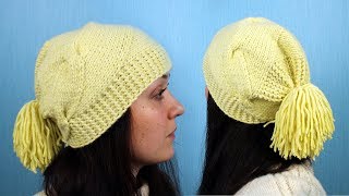 картинка: Китайская шапочка от ободка с КОСОЙ