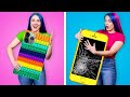LUCKY RICH VS UNLUCKY POOR GIRL || Funny Ways to Become Popular at School by Crafty Panda School