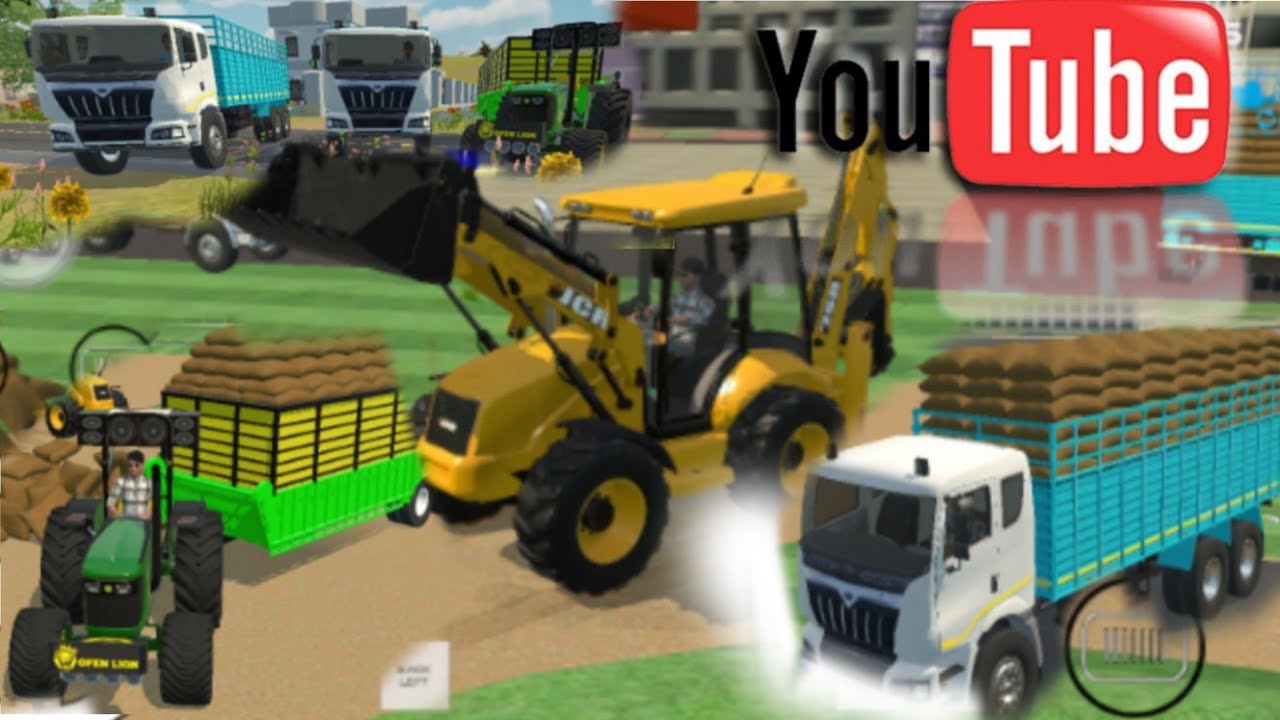 TRUCK AND TRACTOR TROLLEY LOADING 💯 BY JCB 💪 FULL MASTI VIDEO STUNT tractor video 