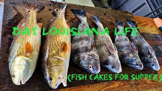 Catching Redfish, Drum, and Crabs for Supper! (Catch and Cook) *FISH CAKES*