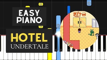 Hotel (EASY Piano Tutorial) - Undertale