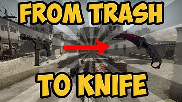CS:GO Trading: From (0.03$) Trash To Knife (+100$)  Episode 3