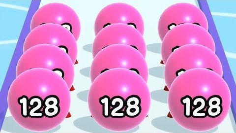 MAX LEVELS 132 BALL RUN 2048 ☘️🔴⚽. All Levels Gameplay Walkthrough Android, iOS New Update