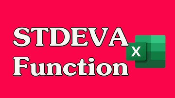 How to Use the STDEVA Function in Excel