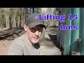 One man lifting and leveling a shipping container box system
