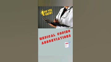 Medical Coding Basics #abbrevations #medicalcoding #shorts
