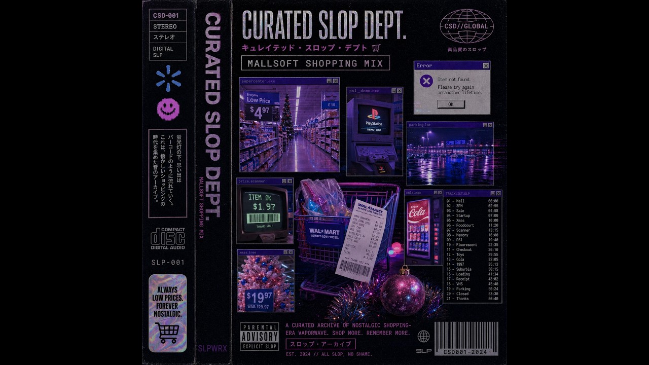 Curated Slop Dept. - Vol. 9 - 1 Hour Mallsoft Vaporwave Mix - YouTube