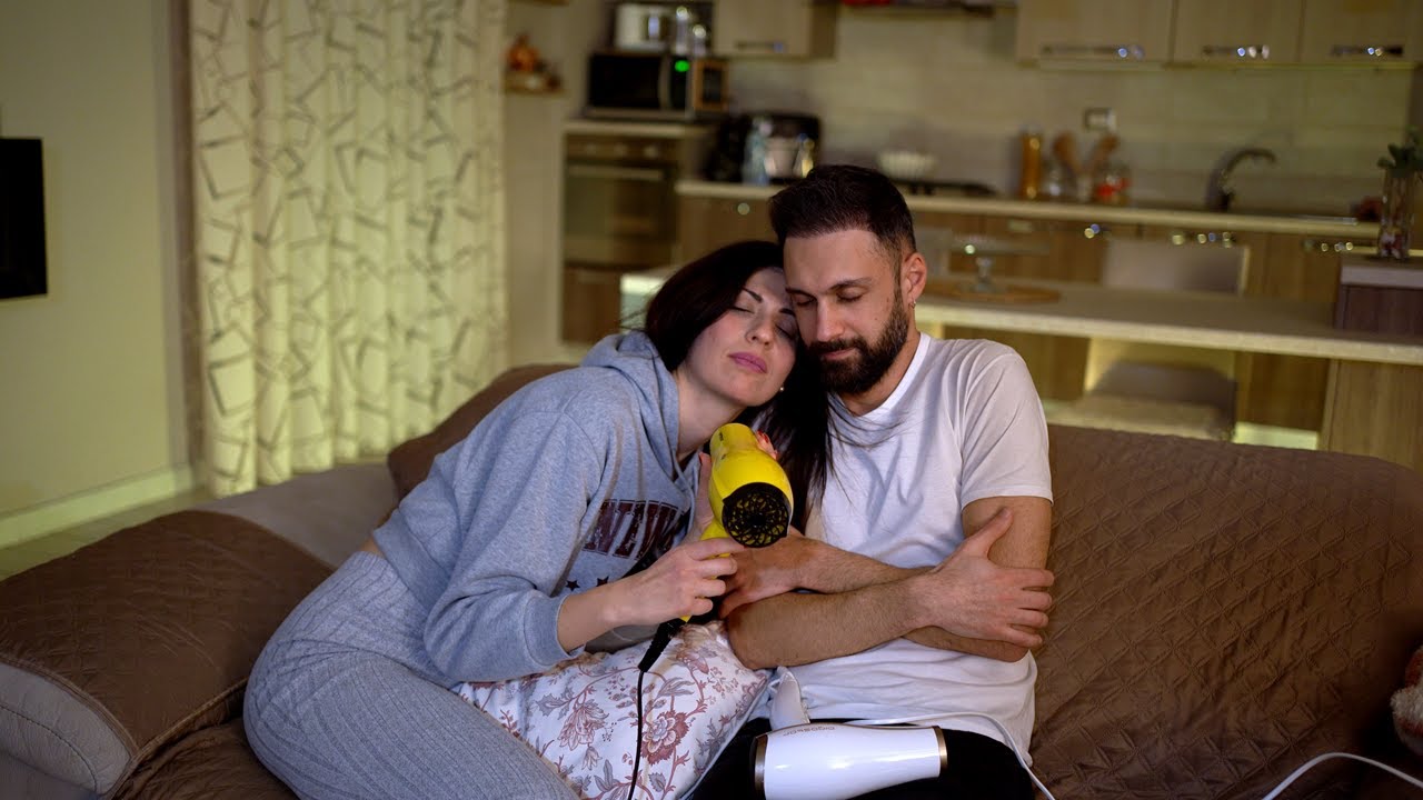 ASMR Hair Dryer 🔥 Challenge: You Won’t Stay Awake for 10 Minutes | Couple