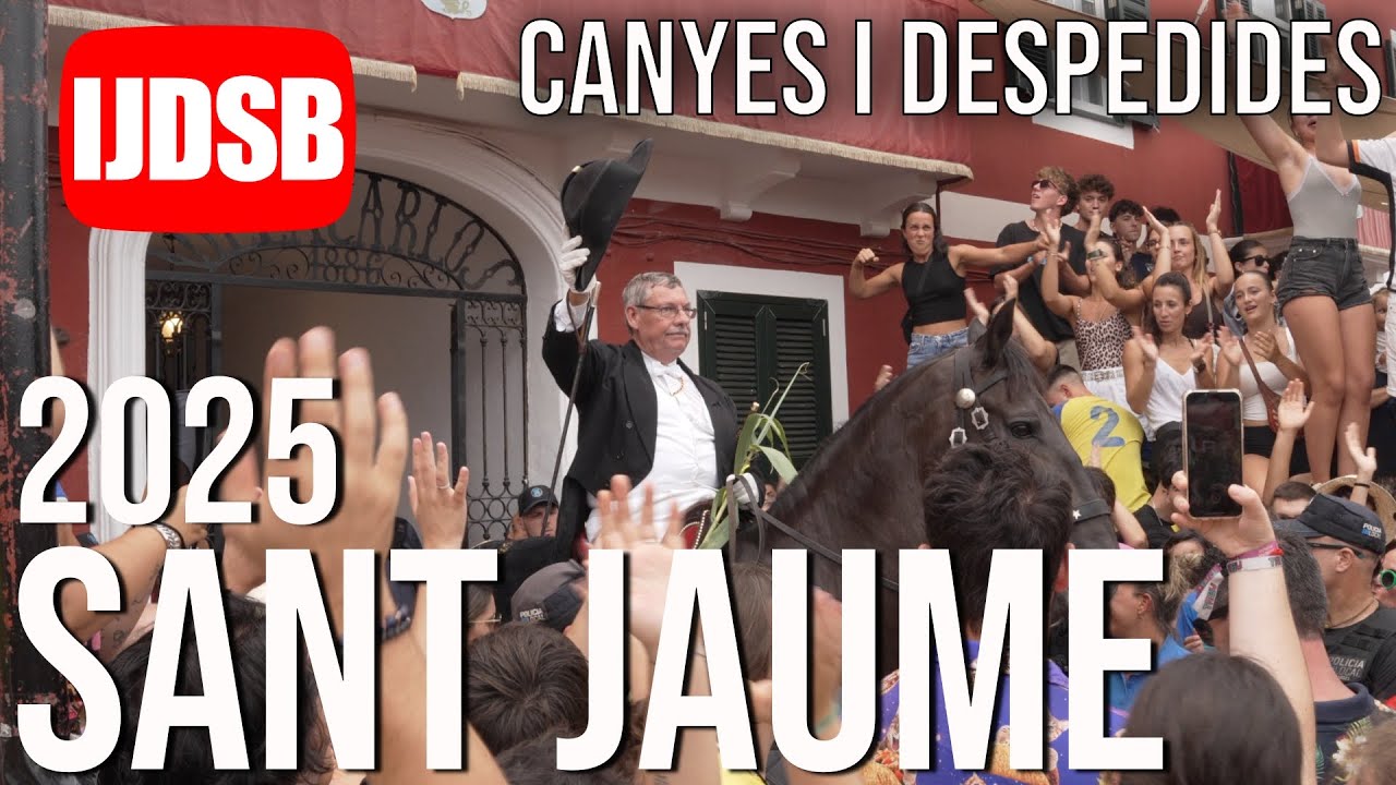 Canyes i despedides 🟡 Matí des Dia de Sant Jaume 2025 🐴 Es Castell 🐴 cavall de raça menorquina