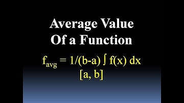Determining the Average Value of a Function