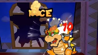 Paper Mario - 10 HP Challenge - Boss Battle 25: Bowser
Literally a warm-up, you have all your skills at this point and taking down a target with 50 HP isnt too bad, regardless of all the moves he has.
Use your typical defensive moves and youll be fine. Fire Shield is a surprisingly good badge for these last two battles. Paper Mario - 10 HP Challenge - Boss Battle 25: Bowser