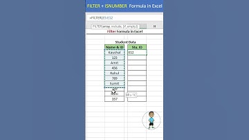 Excel Job Interview Questions FILTER + ISNUMBER Formula in Excel #excel #exceltips #microsoftexcel