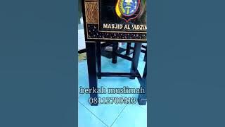 Kotak Amal Infaq Kayu Jati pake kaki bebas custom