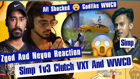 Zgod And Neyoo Reaction On Simp 1v3 Clutch Against VXT And WWCD #zgod #neyoo #godl #jonathangaming