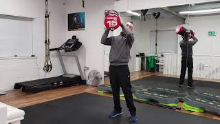 Powerbag side shoulder press
