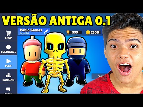 Primeira versão do Stumble Guys - Versão antiga - Dluz Games