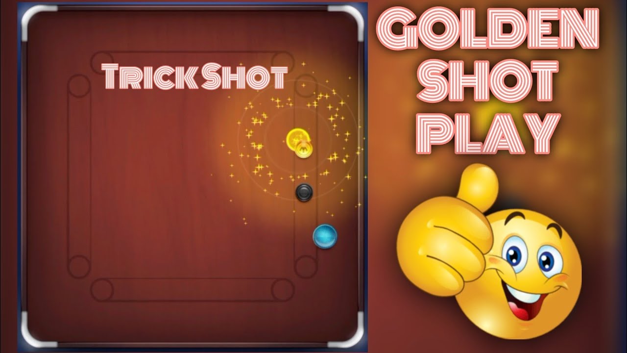HARD GOLDEN SHOT PLAY || TRICK SHOTS 💥 || CARROM DISC POOL GAMING || 