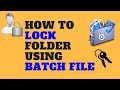 How to lock folder using batch file