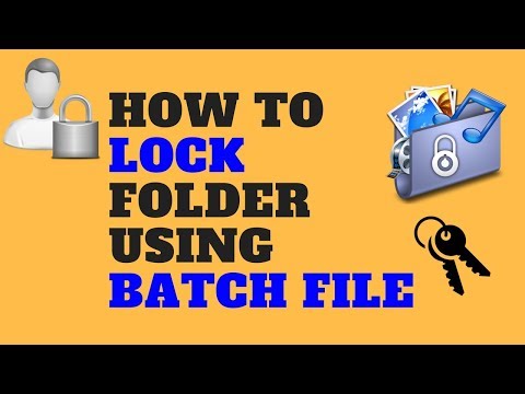 How to lock folder using batch file