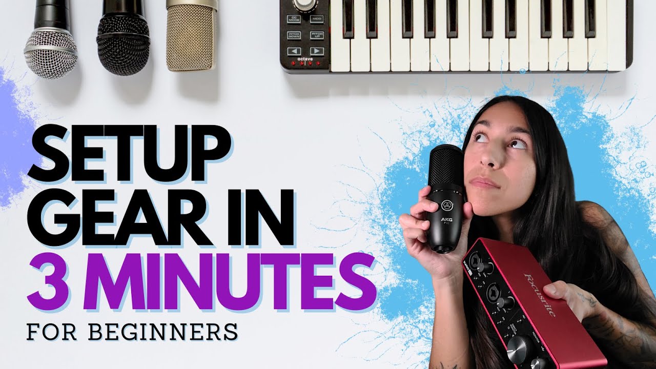 How To Set Up Studio Gear In 3 Minutes - YouTube