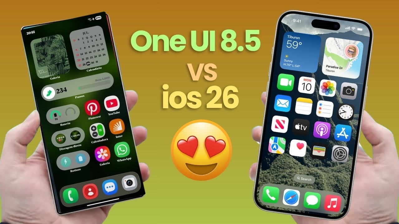iOS 26 vs One UI 8.5 - Samsung Just Raised the Stakes! - YouTube