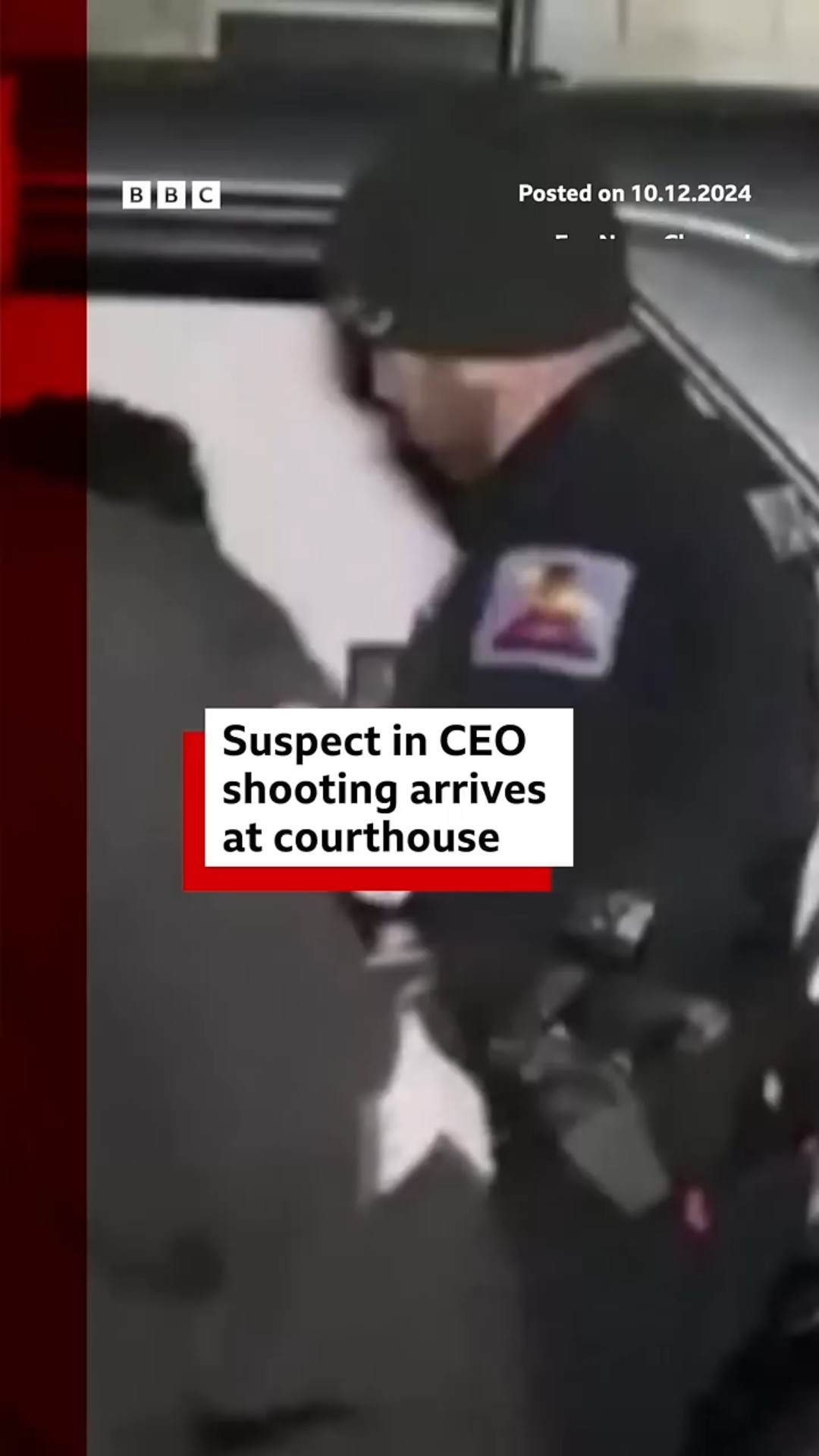 Luigi Mangione was taken into custody at a McDonald's in the town of Altoona, Pennsylvania. #BBCNews