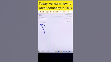 Create company in Tally / Tally prime | Tally Prime mai कंपनी कैसे खोले?? #tally #shorts #tallyprime