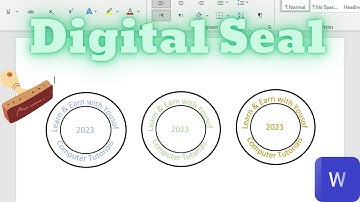 Creating a Round Digital Seal in MS Word: A Step-by-Step Guide