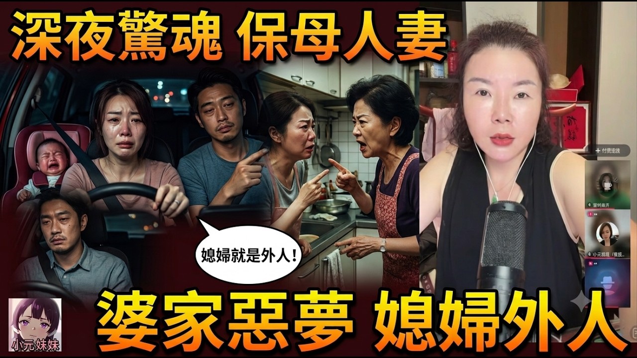 😱💔人妻慘變全職保母！半夜揸車一個鐘湊仔湊奶奶仲要俾人鬧？老公仲話：媳婦係外人？👹🔥#小元徒弟 幸如姐姐 #粵語情感 FISH 6 8 8 NI A