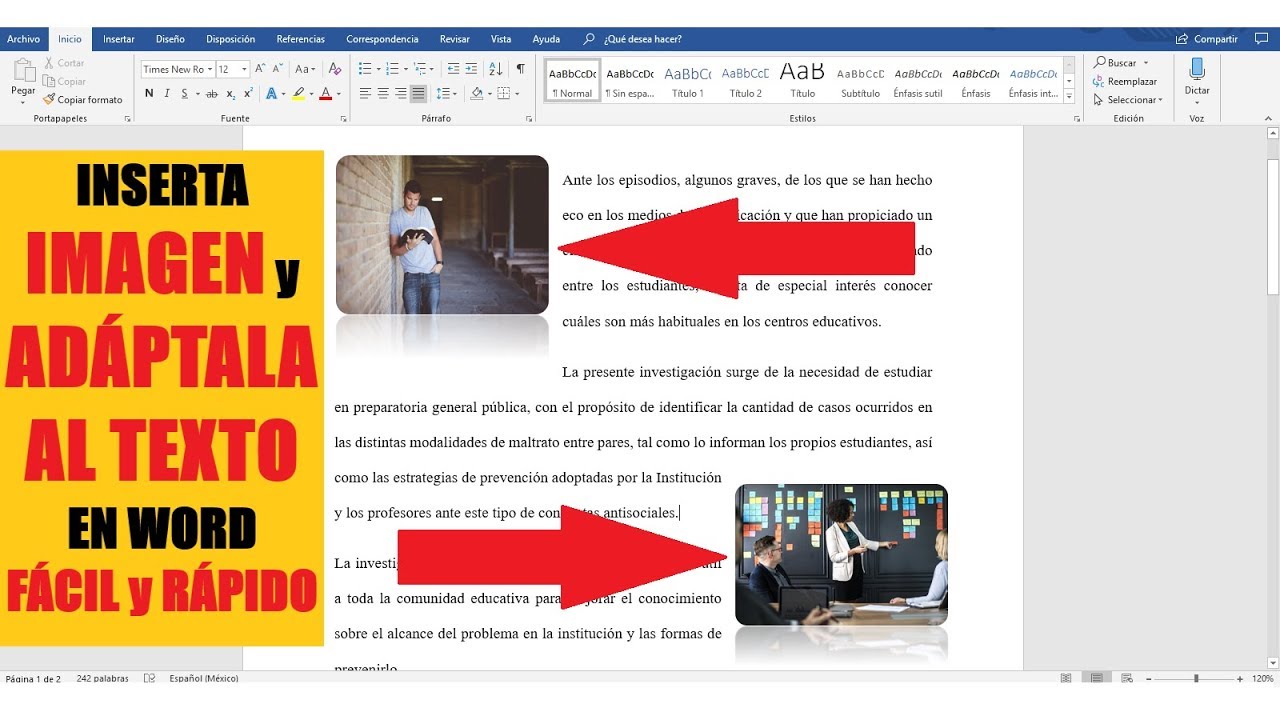 Insertar Imagenes En Word Sin Que Se Mueva El Texto