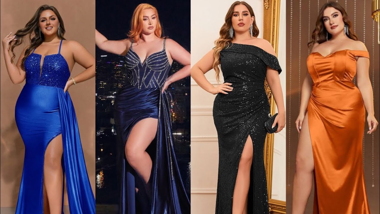 Top plus size evening gowns; Elegant plus size dresses