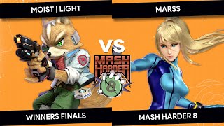 Mash Harder 8 - Moist | Light (Fox) vs Marss (Zero Suit Samus) - Winners Finals
