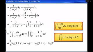 Class 12 Mathematics | Variables Separable Method | Sol. of Differential Equations