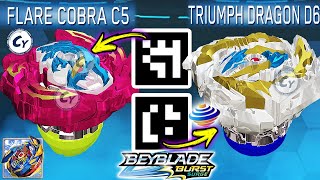 FLARE COBRA C5 QR CODE TRIUMPH DRAGON D5 QR CODE BEYBLADE BURST