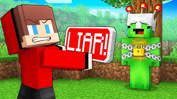 JJ Use Lie Detector To Troll Mikey in Minecraft (Maizen)