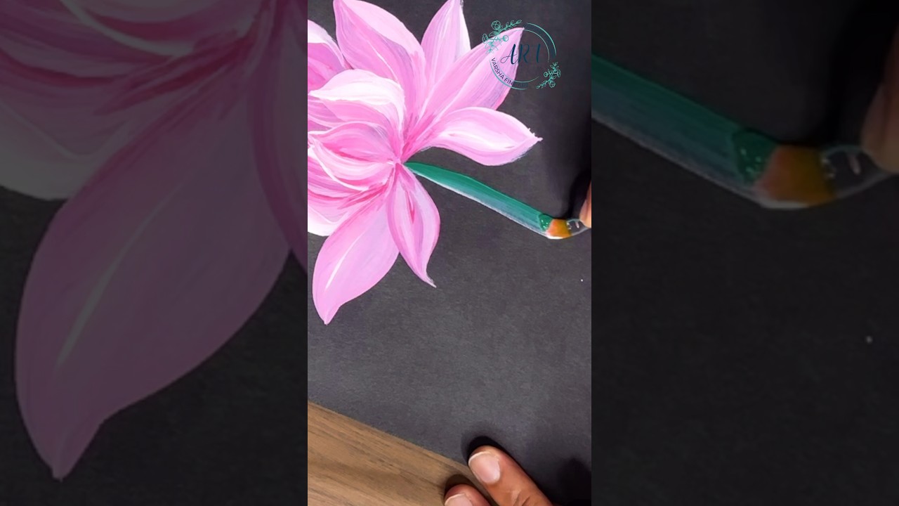 Practicing to paint water 🚿 lily 