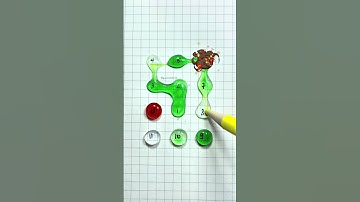 Trò chơi nối số trong giọt nước 😲😲và cái kết 🤔#games #maths #funny #art #drawing #shorts