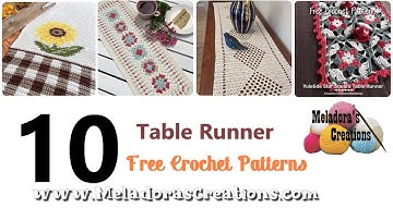 Top 10 Free Crochet Table Runner Patterns You Need To Try! 🧶✨