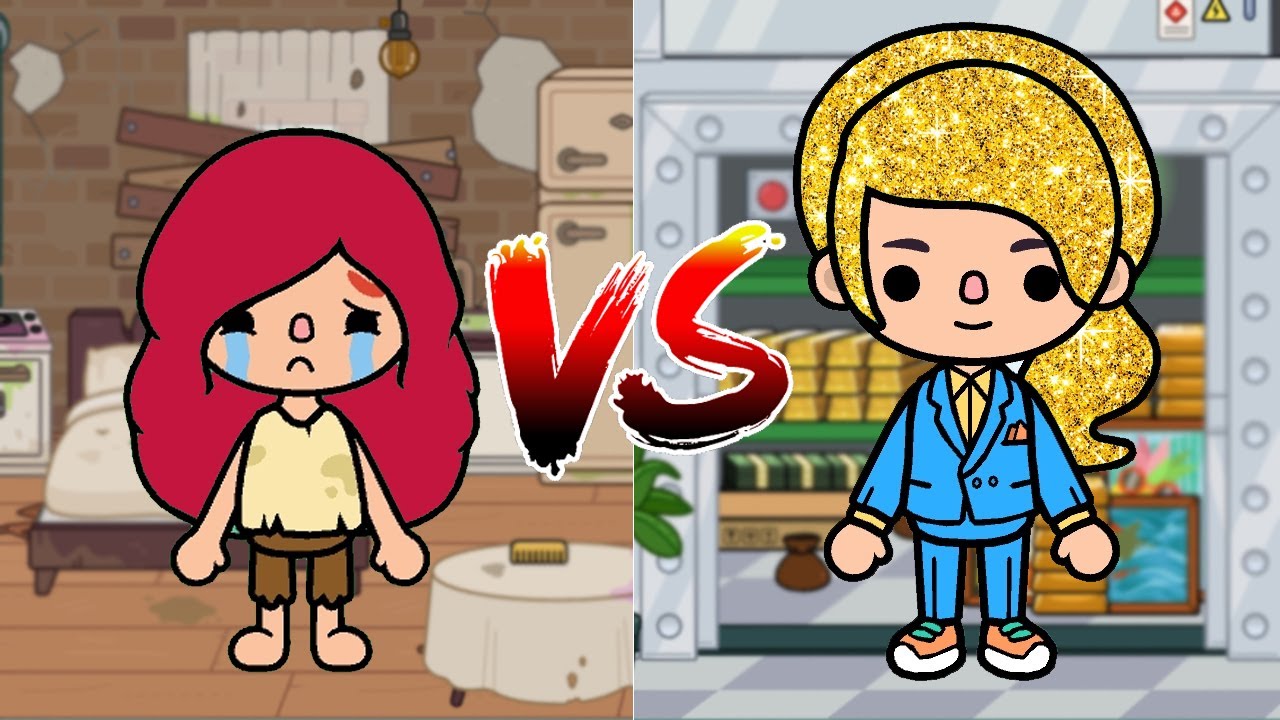 POOR To RICH in Toca Boca Golden Hair Toca Boca Poor VS Rich Toca